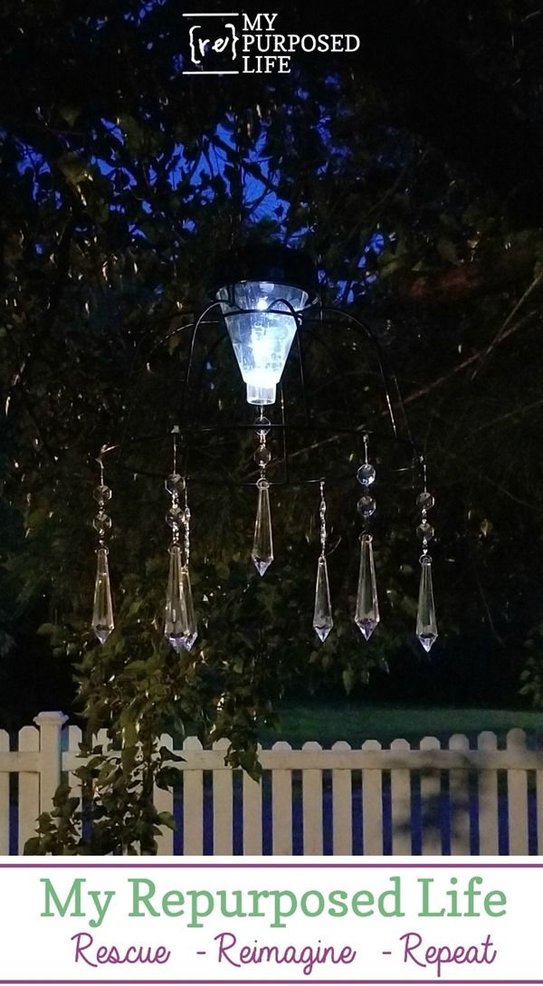 Dollar Store Basket Solar Light My Repurposed Life® Rescue Reimagine