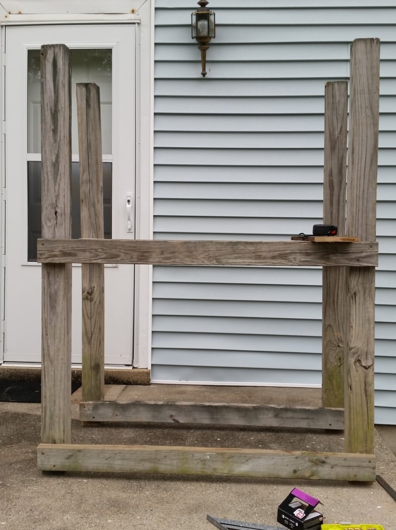 base of outdoor buffet