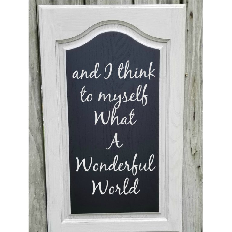 Cabinet Door Chalkboard Project