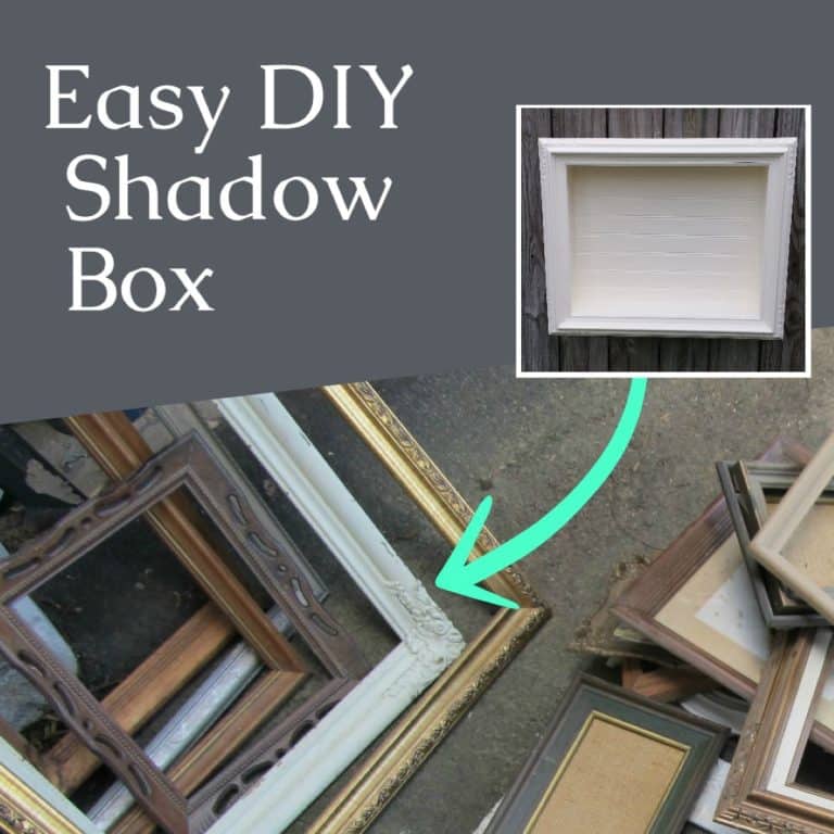 Easy Shadow Box from a Picture Frame
