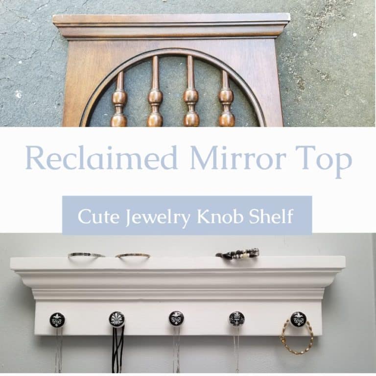 Jewelry Shelf with Knobs using Molding