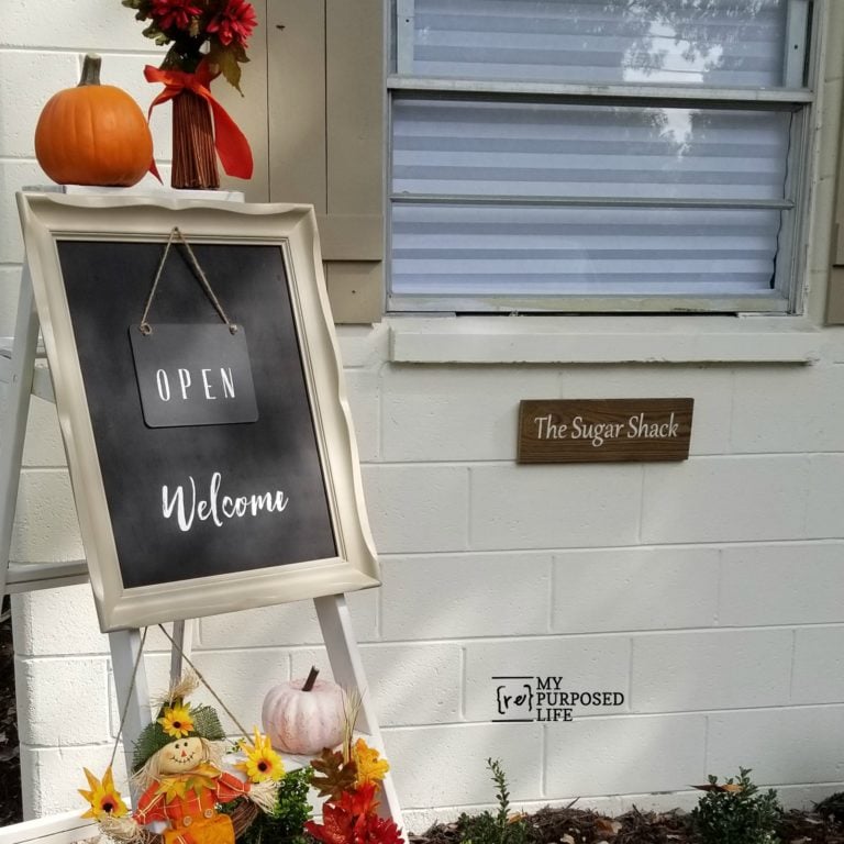 Craft Show Chalkboard Display