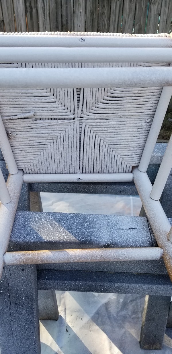 after first coat of diy chalky paint primer