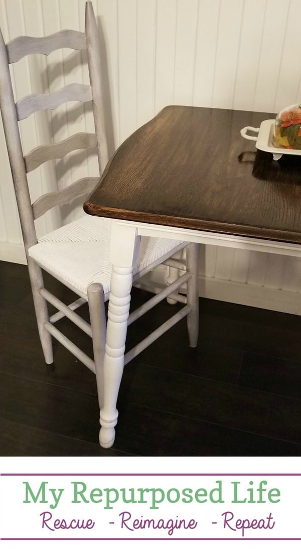 Gail from My Repurposed Life loves doing easy furniture flips, and is always ready to give you the best tips about painting and repurposing furniture. You can learn from her mistakes, and she's always willing to accept your feedback about her projects. #MyRepurposedLife #furniture #makeover #painting #ladderback #chairs via @repurposedlife