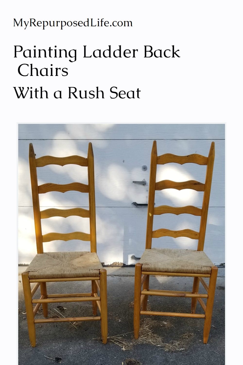Gail from My Repurposed Life loves doing easy furniture flips, and is always ready to give you the best tips about painting and repurposing furniture. You can learn from her mistakes, and she's always willing to accept your feedback about her projects. #MyRepurposedLife #furniture #makeover #painting #ladderback #chairs via @repurposedlife