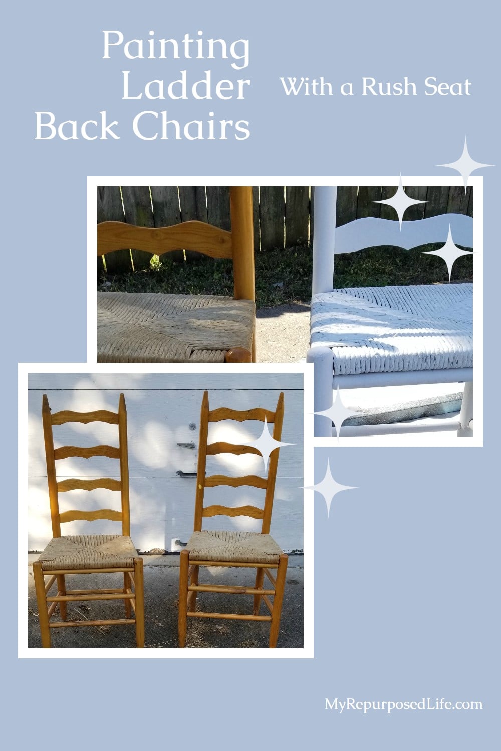 Gail from My Repurposed Life loves doing easy furniture flips, and is always ready to give you the best tips about painting and repurposing furniture. You can learn from her mistakes, and she's always willing to accept your feedback about her projects. #MyRepurposedLife #furniture #makeover #painting #ladderback #chairs via @repurposedlife
