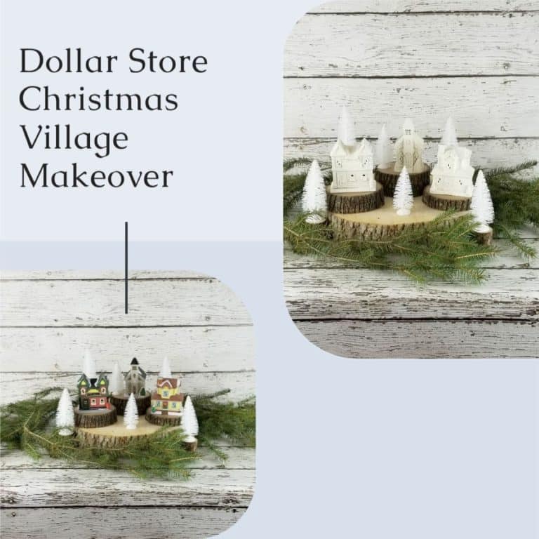 Dollar Tree Christmas Village Update with Paint