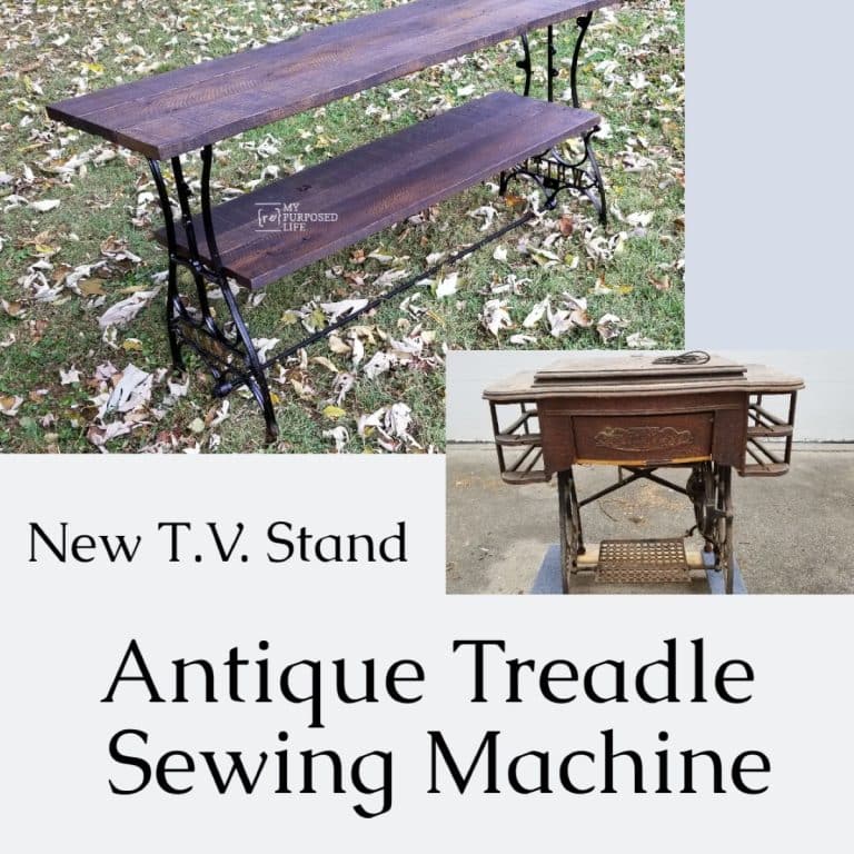 Antique Sewing Machine New T.V. Table