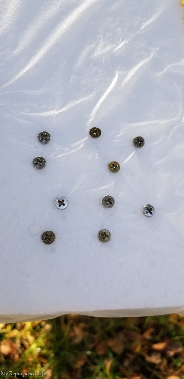 spray paint screws using styrofoam spray paint screws using styrofoam