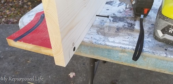 secure first screw on each end secure first screw on each end