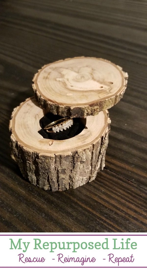 wooden handmade ring box MyRepurposedLife