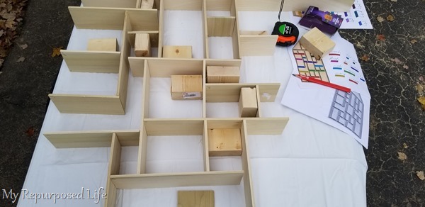 building a house cubby wall shelf