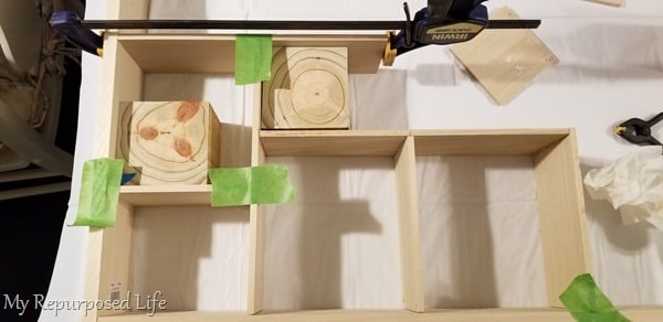 painters tape is helpful with the clamps painters tape is helpful with the clamps