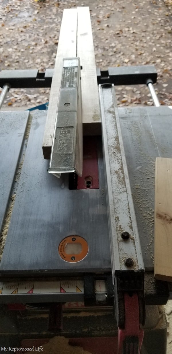 rip 2x6 on table saw