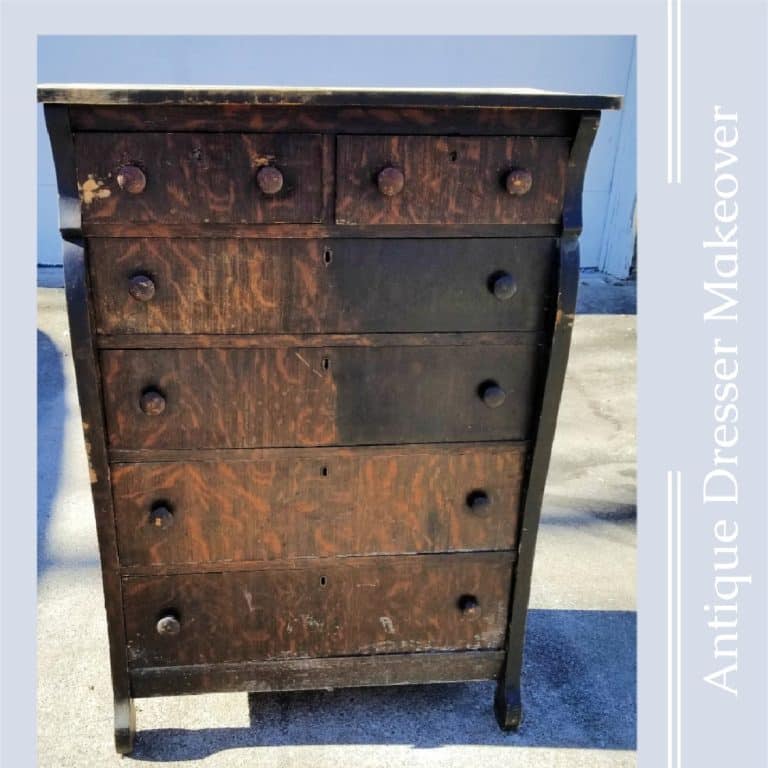 Antique Chest Of Drawers Easy Makeover