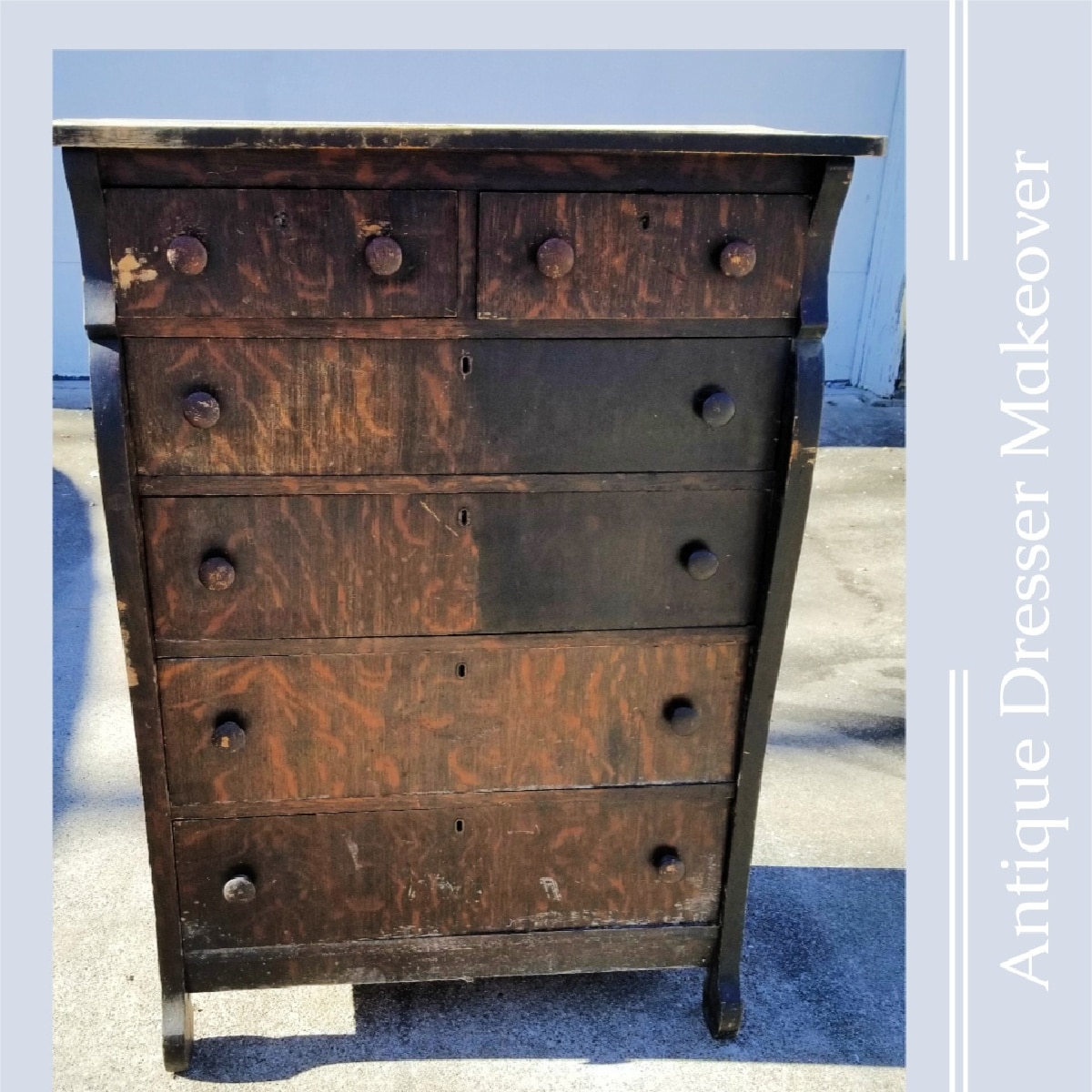 antique dresser chest of drawers Antique American Empire Flame Mahogany Chest main image 1