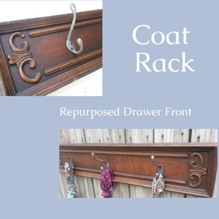 Coat Hook Repurposed Drawer Front