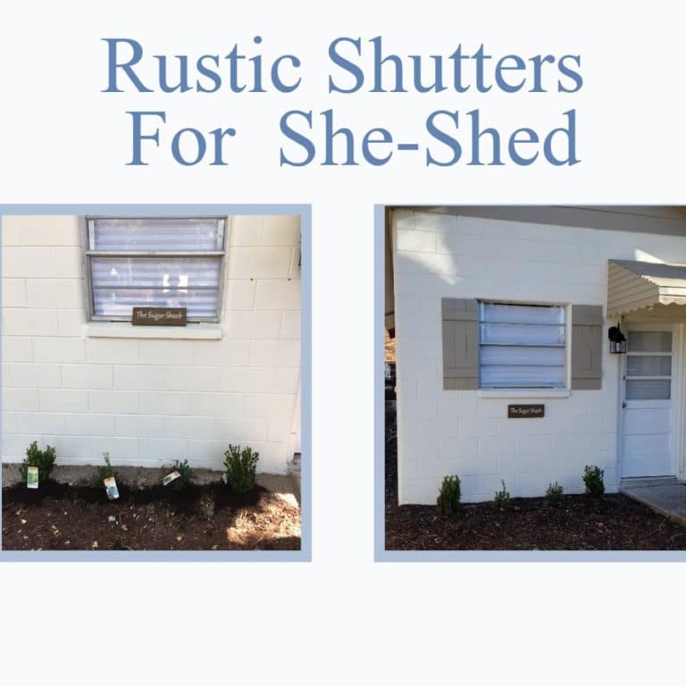 Simple Wooden farmhouse Shutters for a Shed or Outbuilding