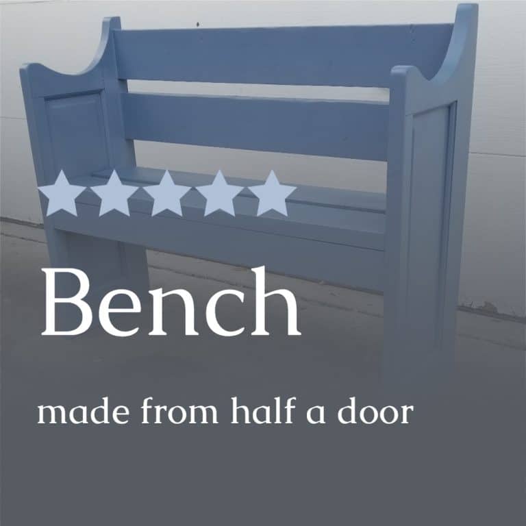 Bench Made From a Door
