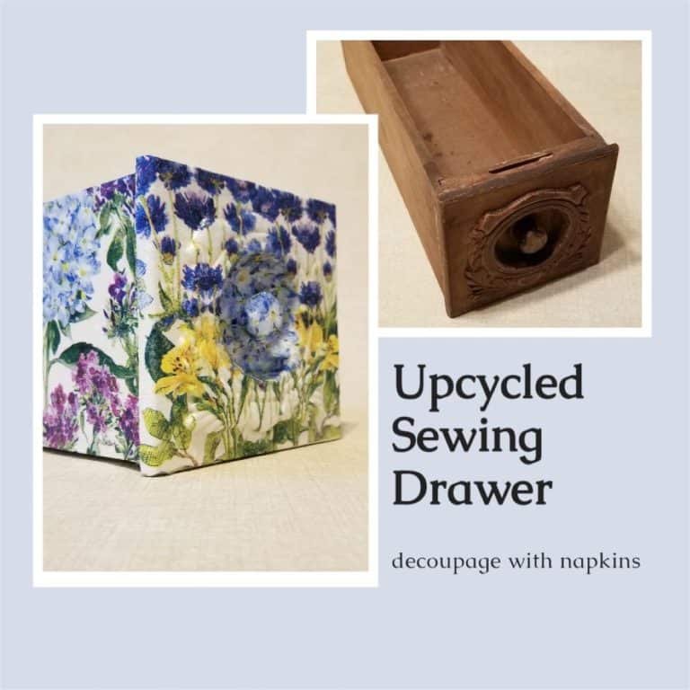 Decoupage Sewing Drawer