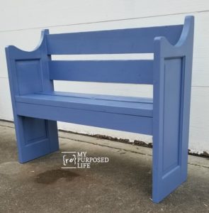 Bench Made From a Door