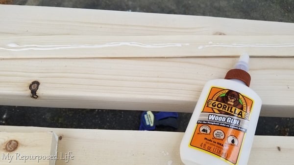 cover rough wood with a homemade shim