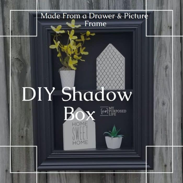Repurposed Drawer Shadow Box