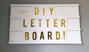 How to Make a Wooden Letter Board