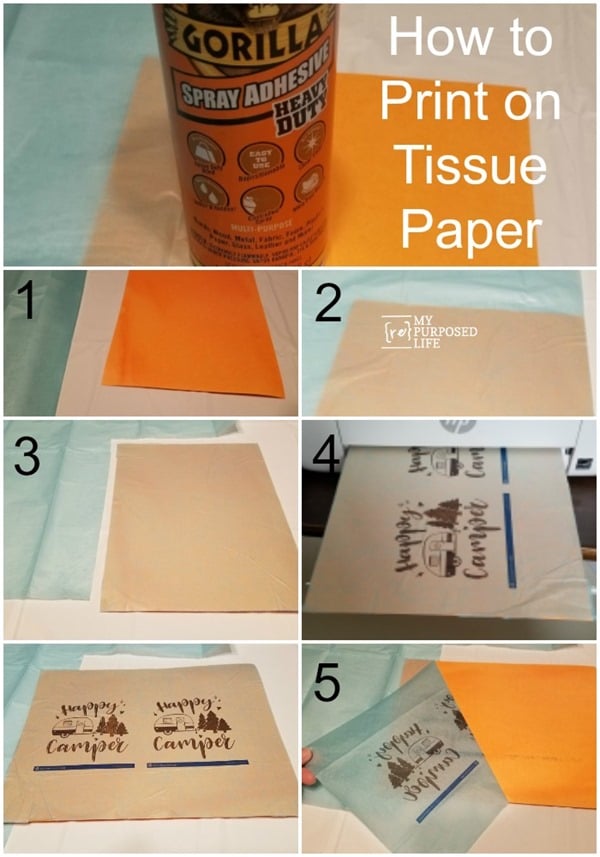 how to print on tissue paper My Repurposed Life