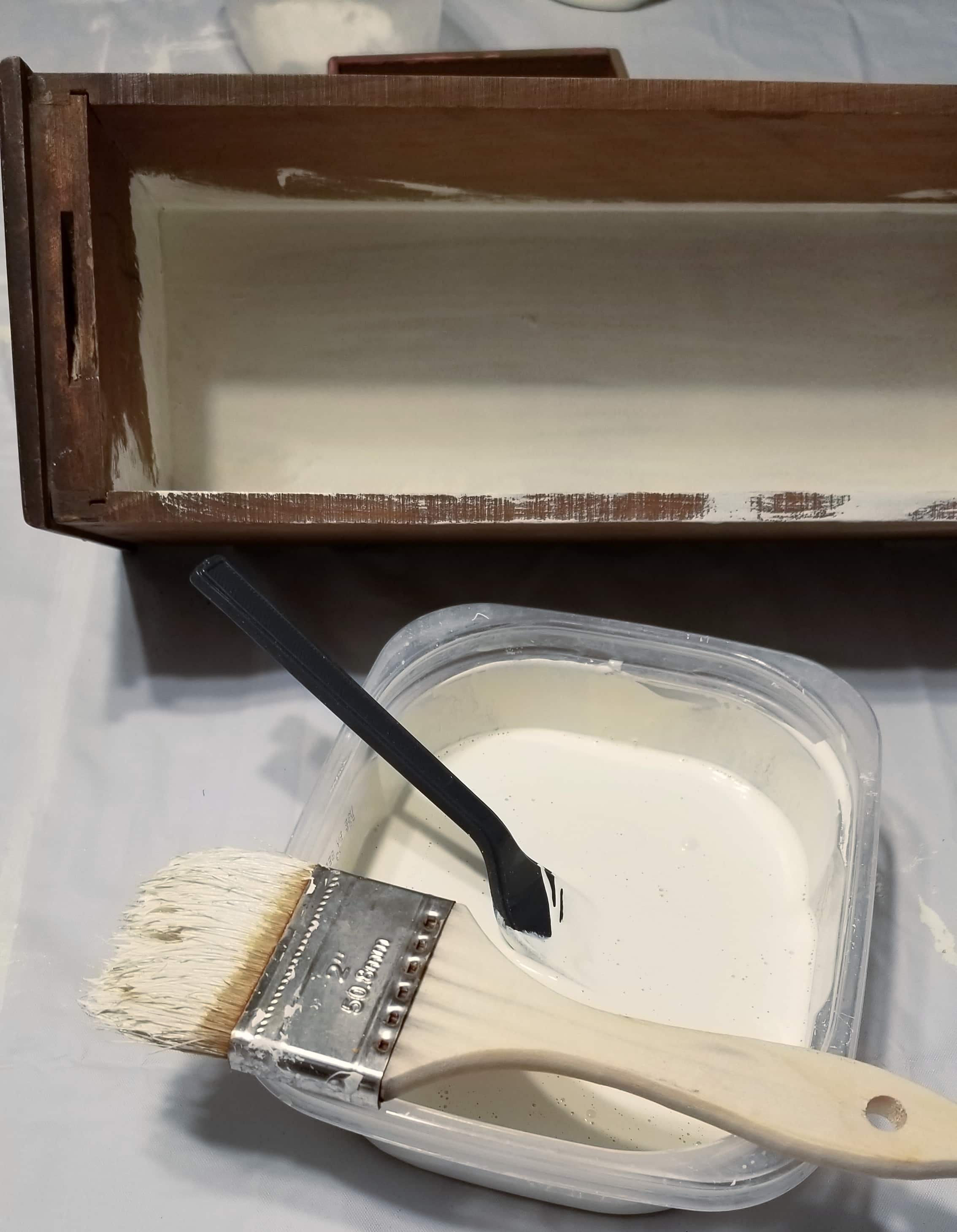 paint sewing drawer whire