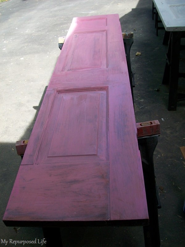 pink primer under red paint