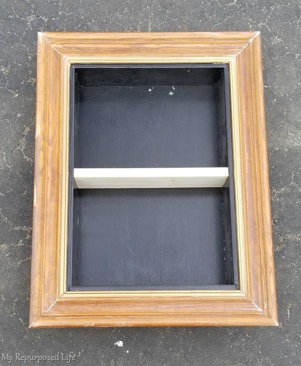 shadow box made from a drawer
