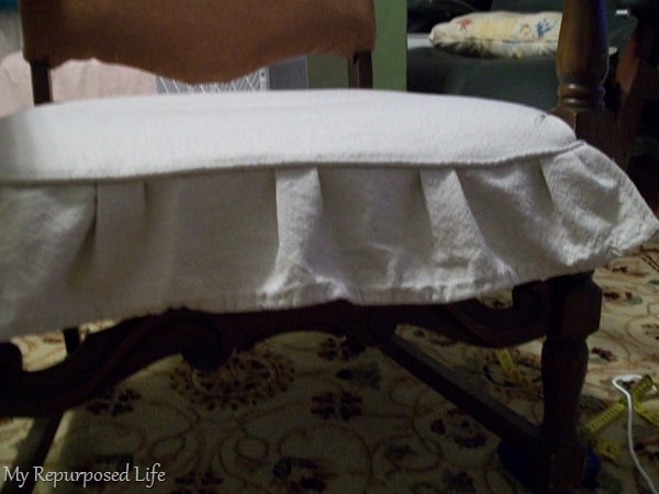 easy slipcover with a ruffle