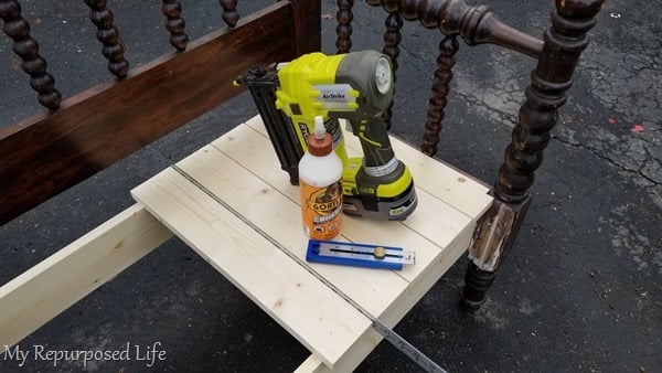 how to attach headboard bench seat