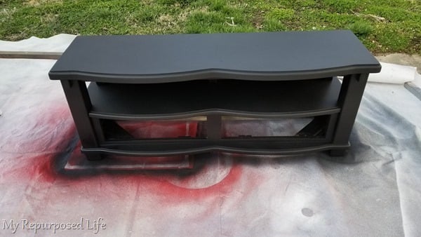 paint diy tv stand
