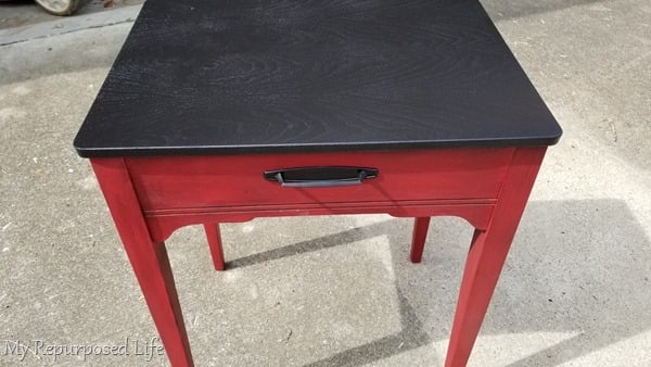 sewing cabinet side table