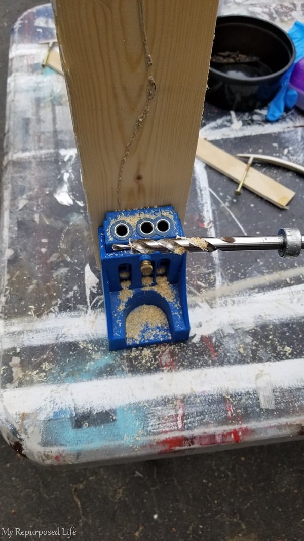 support board - drill pocket holes