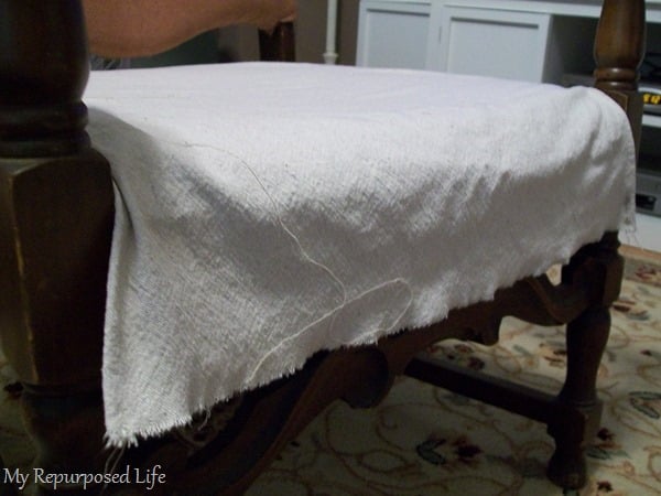 drop cloth - great alternative for an easy slipcover