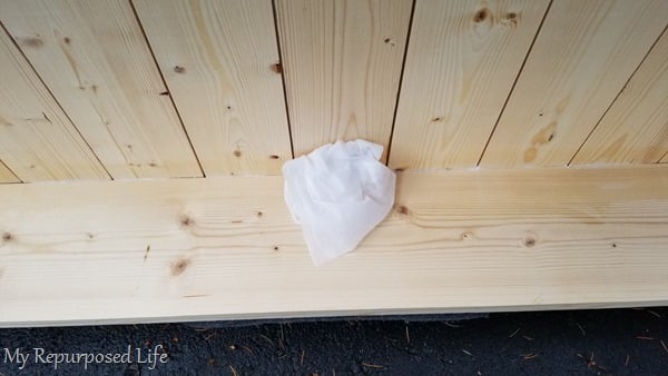 wipe away wood glue with a baby wipe