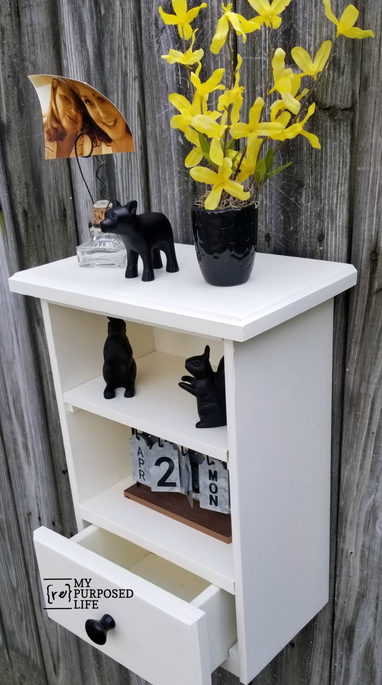 small cabinet made from two drawers MyRepurposedLife