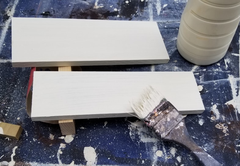 small craft wood scraps for shelf