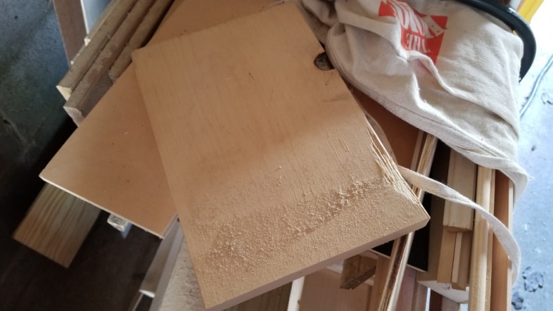wood scrap pile