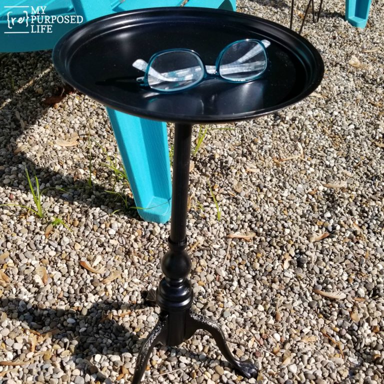 Small Brass Table Makeover