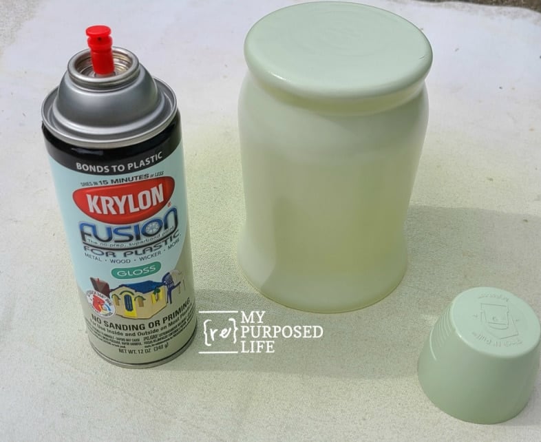 glass vase spray painted MyRepurposedLife