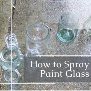 how to spray paint glass decor