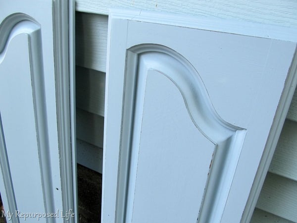 painted doors bookcase makeover