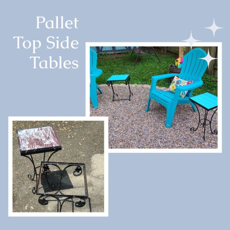 Pallet Top Side Tables for Outdoors
