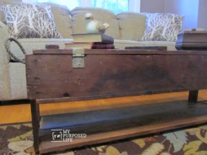 Repurposed Vintage Ammo Box Coffee Table