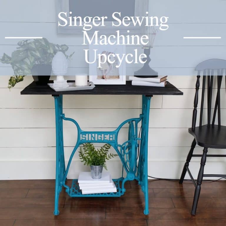 Repurposed Singer Sewing Machine