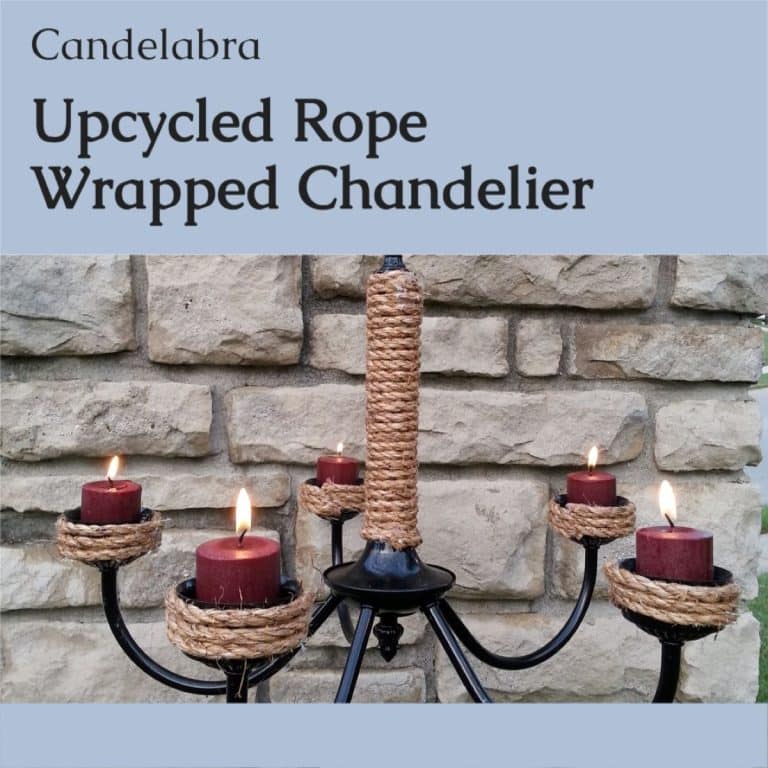 Rope Wrapped Chandelier